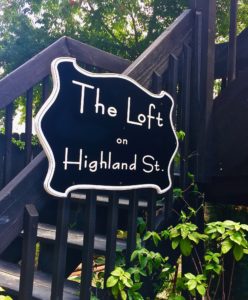 loft on highland sign